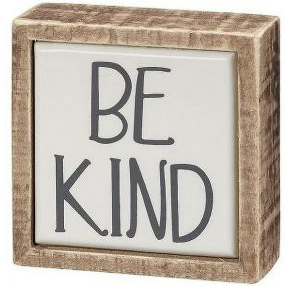 Primitives By Kathy 'Be Kind' mini box sign