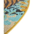 thumbnail image 4 of Unique Loom Whimsy Kids Collection Area Rug - Tigger (6' 1" Round Multi/Black), 4 of 9