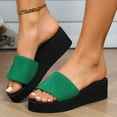 thumbnail image 2 of Mostsola Slippers for Women Platform Sandals Backless Wedges Heels Slip on Sandals Shoes, 2 of 8