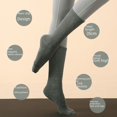 thumbnail image 3 of Calcetines de yoga de tubo largo de otoño e invierno, antideslizantes, calcetines de pilates profesionales para mujer en la parte inferior de bucle de tubo de algodón absorbente de sudor, 3 of 6