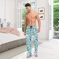 thumbnail image 6 of FORMRS Mens Pajama Pants with Pockets Cotton Sleepwear Lounge Bottoms Sizes S-2XL, Beautiful Leaves Pattern, 6 of 7