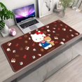 thumbnail image 3 of Pink Kitty Gaming Mouse Pad Kitty Mouse Mat with Stitched Non-Slip Rubber Base Table Decorations Mat for Fans (KT Cat10, 35.43 * 15.75in), 3 of 6
