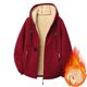 thumbnail image 1 of Ceisia Men Solid Color Hooded Zipper Lamb Gift Fleece Warm Long Sleeve Casual Cardigan Jackets, 1 of 8