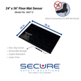thumbnail image 3 of Secure Safety Solutions Bed Exit Alarm for Elderly Adults - Floor Mat Pressure Sensor and Alarm Monitor for Seniors - Caregiver Alert System for Fall & Wandering Prevention (24" x 36" Floor Sensor), 3 of 6