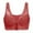 Red, variant on EHQJNJ Seamless Bra Push up Women Wirefree Bralette Breathable Lightly Lined Padded Lace Bra Women Push up Bras Plus Size