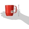 thumbnail image 3 of Taza JapanBargain de plástico, 350 ml, sin BPA, irrompible, roja, x3, 3 of 6