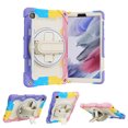 thumbnail image 2 of XYX 3in1 Rotating Stand Case for Samsung Galaxy Tab A7 Lite 8.7 inch SM-T220 with Hand/Shoulder Strap, Shockproof Rugged, Colorful Pink, 2 of 7