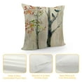 thumbnail image 4 of RUIYC Hopyeer Vintage Rustic Wood Background Forest Trees Decor Throw Pillow Covers Watercolor Colorful Feather Home Sofa Chair Cushion Case, 4 of 5