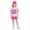 S43 Hot Pink, variant on Sanphen Outfit Set For Girls Summer Love Heart Print Crew Neck Short Sleeve Tops With Shorts Set Dailywear Casual Cute Girls Clothes Set,Size 9-10 Years,Blue