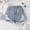 Blue, variant on Liyamei Girls Loose Fit Distressed Denim Shorts for Summer Casual Size 7-12,Blue