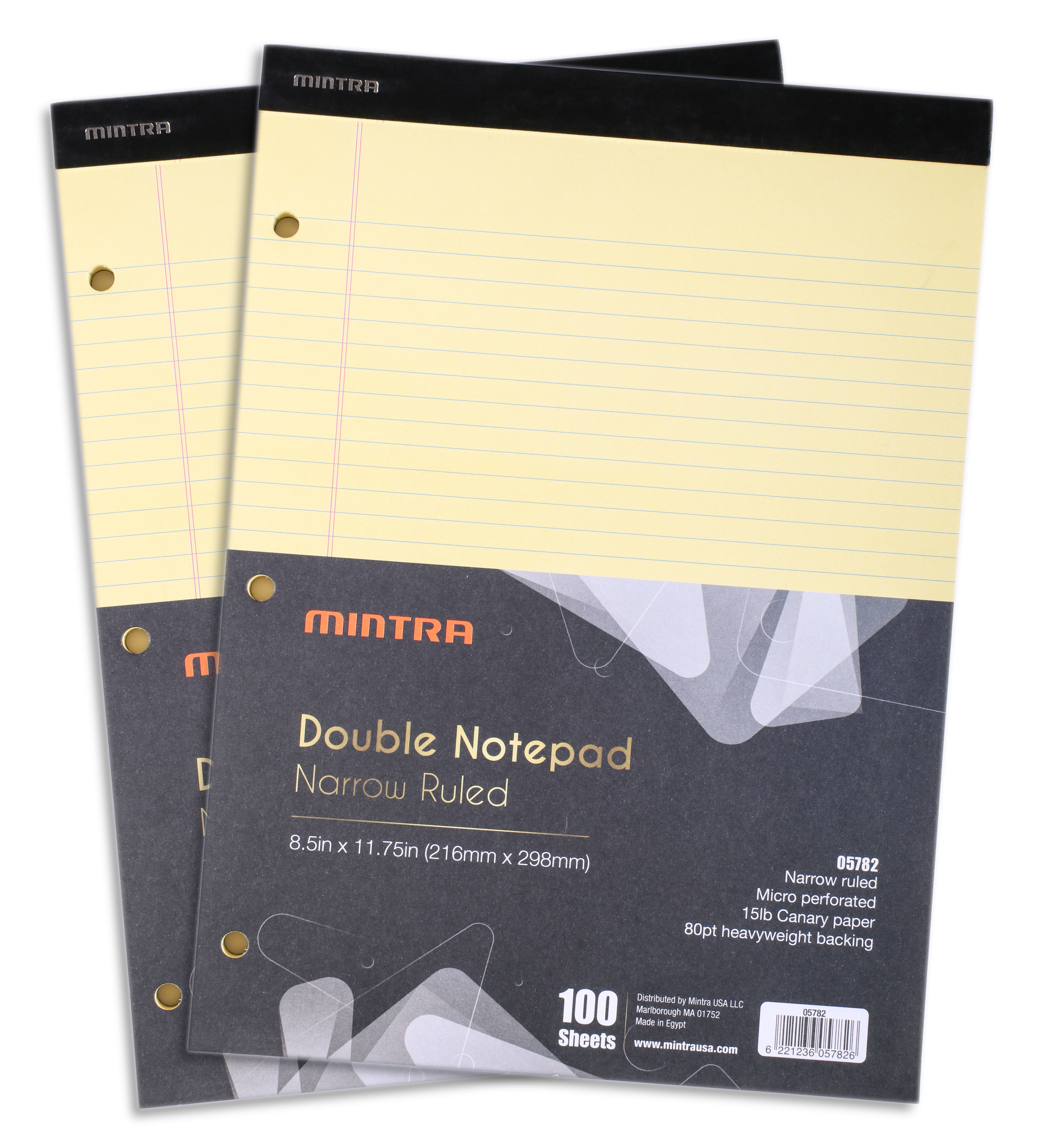 Office Micro perforated Writing Pad - 50 Sheets per Notepad Notebook Paper for School College Mintra Office Legal Pads - Business BASIC PASTEL 6pk, 8.5in x 11in, WIDE RULED 