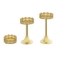 thumbnail image 4 of 3 piezas Soporte para cupcakes Bandeja de postres Centro de mesa de metal Soporte para pasteles para Oro, 4 of 9