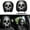 Style D, variant on 2 Pack Scary Headrest Covers for Cars, Halloween Decorations Accessories Ghost Face Car Headrest Cover, Funny Creepy Spooky Headrest Covers for Halloween Decor