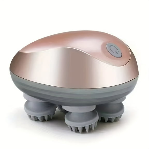 Handheld Head Massager, Rechargeable Mini Electric Scalp Massager, Portable Mini Electric Scalp Massager, Handheld Kneading Vibration Head Massager, USB Charging