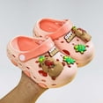 thumbnail image 3 of JIAHONG Toddler Kids Clogs Boys Girls on Slides Sandals Children Summer Beach Pool Outdoor Water Shoes Shower Slippers, Pink, 6-7 Years, 3 of 4