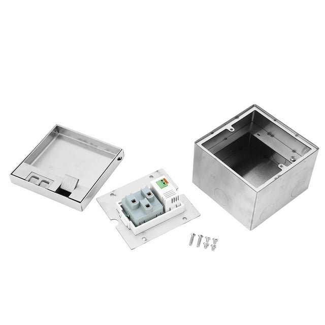 Toma de corriente oculta de 3 orificios para el suelo, caja de toma de corriente eléctrica impermeable para la encimera de la sala de conferencias