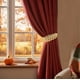 thumbnail image 4 of Paquete de 2 alzapaños para cortinas, diseño bohemio de ramas de trigo, sin taladro, con cuerda para cortinas de ventana y clips incluidos., 4 of 6