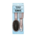 thumbnail image 5 of (2 pack) Conair Mid-Size Cushion Brush and Comb Set, Travel-Friendly Detangling Duo for All Hair Types, 5 of 13