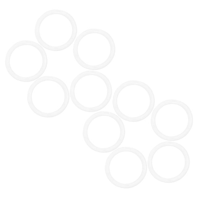 NUOLUX 10Ud Asas Redondas Para Bolsos Hechas En Plástico Simple Para Proyectos DIY
