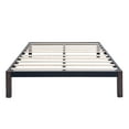 Mainstays Full 14" Metal Platform Bed Frame with Wood Slats, Storage