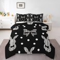 thumbnail image 1 of Erosebridal Wildlife Rabbit Comforter Sets Queen Size,Bowknot Geometric Buffalo Bedding Queen Comforter Set,Easter Decor,Reversible,Ultra Soft,3 Pieces, 1 of 7