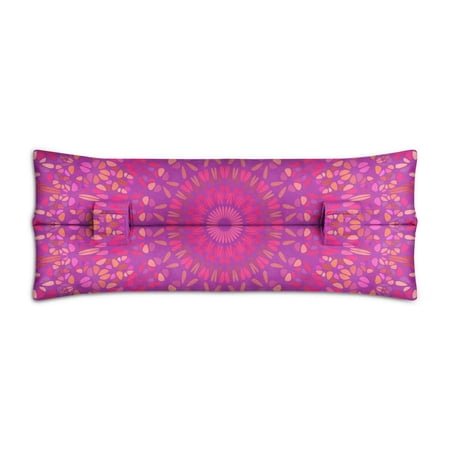 Colorful Dreamy Seatbelt Pillow for Breast Surgery Recovery - Floral Fantasy Pattern Chest Protector with Soft Padding