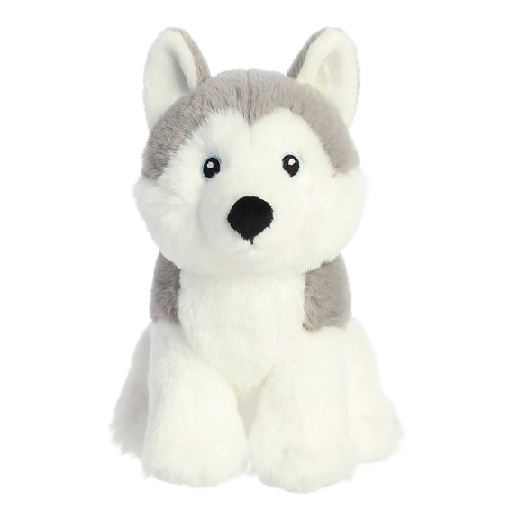 Aurora - Small White Eco Nation - 8.5" Husky - Responsibly Made Stuffed Animal