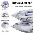 thumbnail image 4 of Waterproof Throw Pillow Covers Set of 2, 26x26 Inch Spring Flowers Decorative Pillowcases Outdoor Pillow Slip Cushion Covers Set for Couch Tent Pastoral Purple Butterfly Floral Plants, 4 of 7