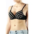 thumbnail image 2 of 2Chique Boutique Women's Black and Rhinestone Fashion Bra, 2 of 3