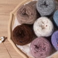thumbnail image 2 of XmhyTop-A 100g Fluffy Glitter Sequin Yarn DIY Craft Knitting Yarn for Sweaters Scarves, Sparkle Crochet Yarn with Sequins,White, 2 of 4