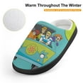 thumbnail image 4 of Scooby Doo Mystery Machine Kids Cotton Slippers Slip-on Indoor Memory Foam House Shoes Fluffy Slippers Furry Cozy Comfy Slippers Boys Girls, 4 of 8
