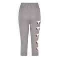 thumbnail image 4 of Fjofpr Girls Clothes Size 8 Toddler Kids Fashion Baesball Print Summer Leisure Yoga Sports Frenum Cropped Pants Gray 8 Years, 4 of 4