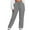 Dark Gray, variant on QUYUON Workout Pants Women Color Loose Fitting Leggings High Waist Casual and Fashionable Long Pants Women Khaki Pants Full Pant Leg Length Track Pants Pant Style N-7673 Pink S