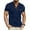 Blue, variant on Men's Henley Shirt 2026 Short Sleeve T-Shirt Casual Top Pullover Summer Lightweight Tee Shirts with Button Light Gray L