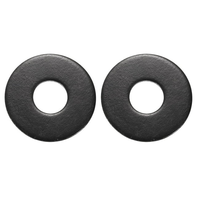 2 Pcs M18 Rondelles Plates en Acier Inoxydable, Diamètre Extérieur 56mm Rondelle Plate en Métal pour Vis et Boulons, Finition Noire