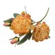 thumbnail image 2 of Decoración del hogar, decoración de habitaciones, decoración de paredes, tela revestida, 4 cabezas de peonía quemada, flores artificiales, tela, plantas artificiales, 2 of 6