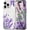 Lavender, variant on for iPhone 11 Case [Compatible with Magsafe], Cute Flower Girls Women Clear Case Silicone Shockproof Protective Cover with Pretty Floral Pattern for iPhone 11 6.1'', Lavender