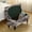 HL, variant on Stretch Ottoman Slipcover with Elastic Band - Printed Velvet Protector for Storage Bench, Footrest Stool - Wrinkle & Pill Resistant - 3 Sizes (S/M/L)