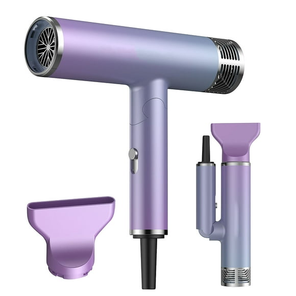Amdohai Hair Dryer Hair Blower Electric Negative Ion Blow Dryer Mini Folding Lightweight Hair Blower Quiet Quick Hair Dryer Home Travel Portable Hair Blower Gradient T-shaped Hair Dryer