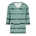 thumbnail image 4 of CONZONE Women's T-Shirts 3/4 Sleeve T Shirts for Women Casual V Neck Graphic Lightweight Tees Soft Cozy Athletic Tops, 4 of 4