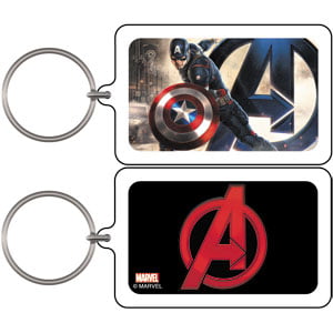 Marvel Comics Captain America Thor Iron Man Avengers Metal Keyring key chain LED 