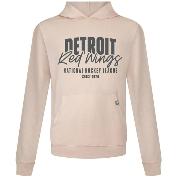 Men's Levelwear  Khaki Detroit Red Wings Relay Response Pullover Hoodie