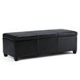 thumbnail image 1 of Atlin Designs Banc de Rangement en Similicuir Noir, 1 of 6