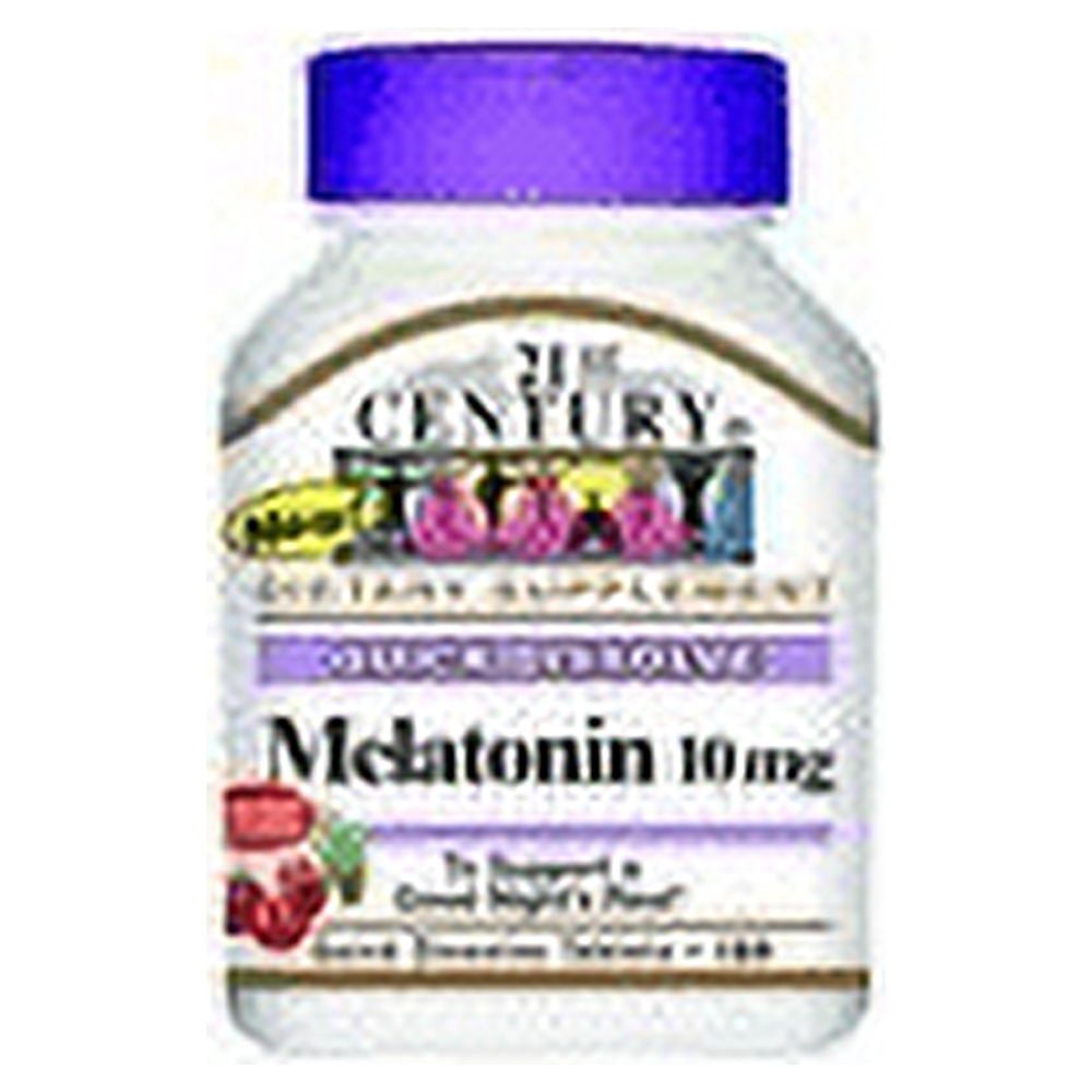 21st Century Melatonin 10 mg Quick Dissolve Tablets Cherry, 120 ct