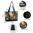 thumbnail image 2 of FORMRS Canvas Laptop Tote Bag for Women with 15.6" Computer Compartments Shoulder Handbag, Retro Floral Orange, 2 of 7