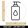 thumbnail image 2 of Hand Sanitizer Bottle Symbol Self-Inking Rubber Stamp Ink Stamper - Yellow Ink - Medium 1 Inch, 2 of 7