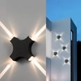 thumbnail image 2 of Aluminum Up Down Light Fixture, Modern Design, Durable Material, Easy Installation, for Indoor Outdoor Lighting Including Gardens, Patios, Driveways, Yards, 2 of 8