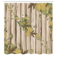 thumbnail image 2 of Ambesonne Autumn Shower Curtain, Fall Art Maple Leaves Print, 69"Wx75"L, Dark Olive, 2 of 4