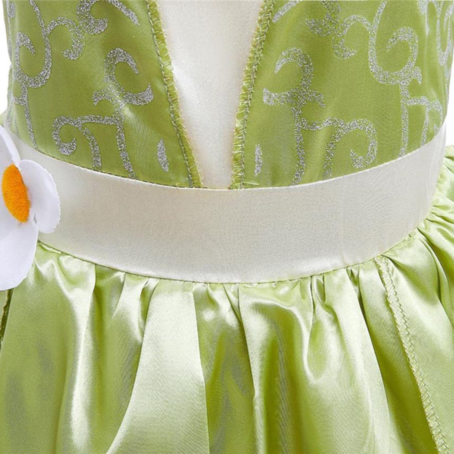 HAWEE Deluxe Princess Tiana Costumes Little Girls Dress Fancy Gown for Cosplay Halloween Party
