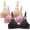 Black, variant on Herrnalise 3pcs New Activewear Women's Comfort Devotion Underwire Bra, Full Coverage Convertible T-Shirt Bra